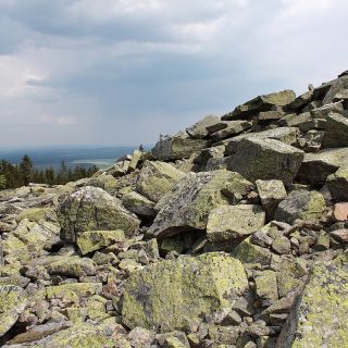 Blockhalde - Bergmassiv Platte in der ErlebnisRegion Fichtelgebirge